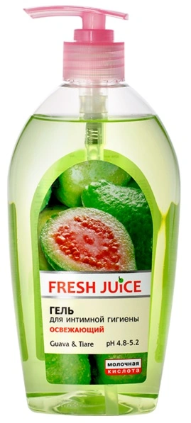 Гель для інтимної гігієни Guava&Tiare Fresh Juice Gel для Intimate Hygiene Guava&Tiare 500мл