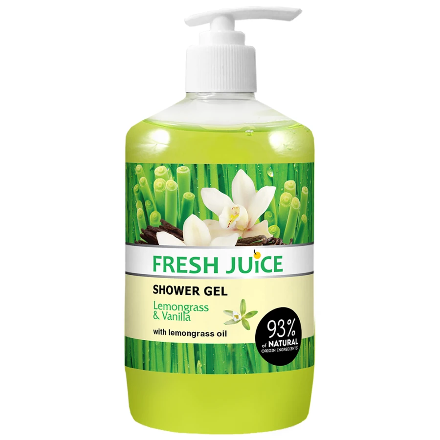 Крем-гель для душу Lemongrass & Vanilla Fresh Juice Cream Shower Gel Lemongrass & Vanilla 750 мл
