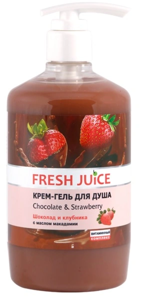 Крем-гель для душу Chocolate & Strawberry Fresh Juice Cream Shower Gel Chocolate & Strawberry 750мол