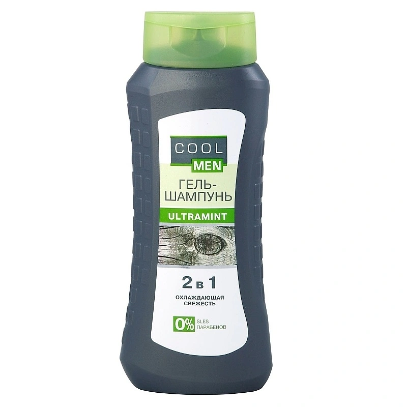 Cool men ULTRAMINT Gel-Shampoo 2in1 Cooling Freshness 400 мл