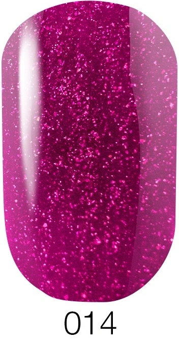 Гель-лак GO Active UV Gel Polish GO 014 рожева фуксія з мікроблискітками 5,8 мл