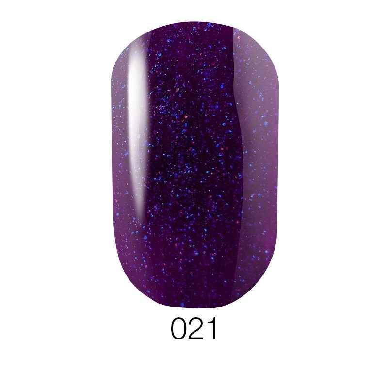 Гель-лак GO Active UV Gel Polish GO 021 фіолетовий баклажан із шиммерами, емалевий 5,8 мл