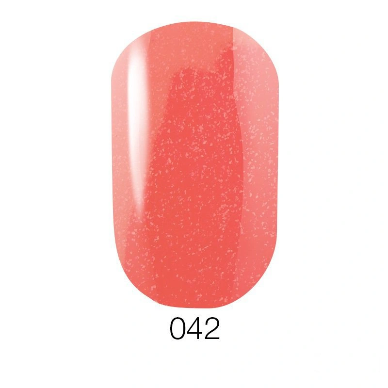 Гель-лак GO Active UV Gel Polish GO 042 кораловий, з перламутром та шиммерами 5,8 мл