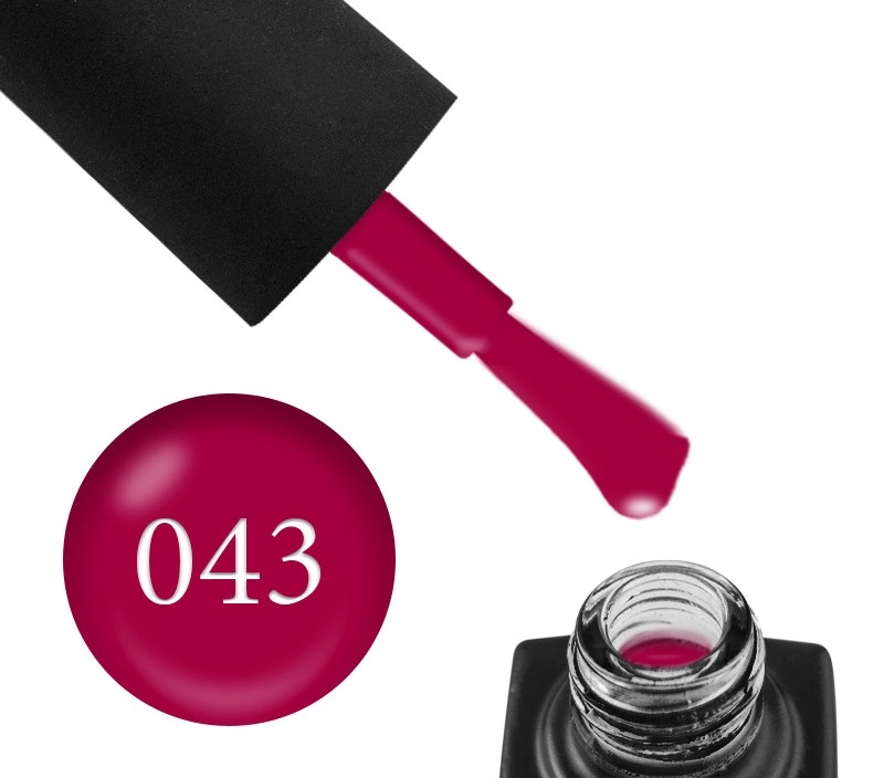 Гель-лак GO Active UV Gel Polish GO 043 вишнево-малиновий, емалевий 5,8 мл