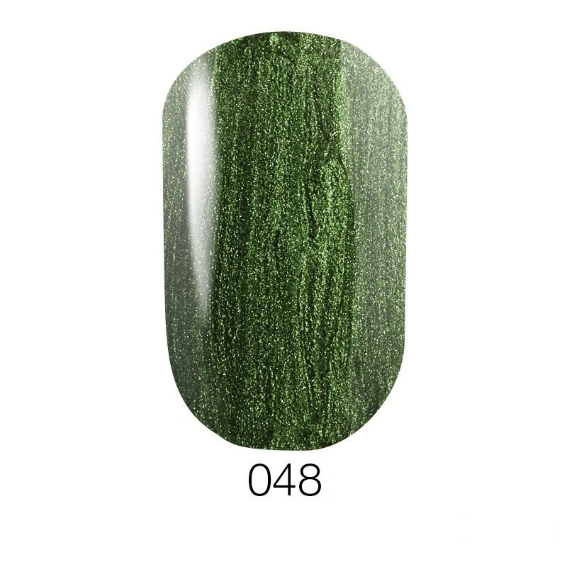 Гель-лак GO Active UV Gel Polish GO 048 темний трав`яно-зелений з перламутром 5,8 мл