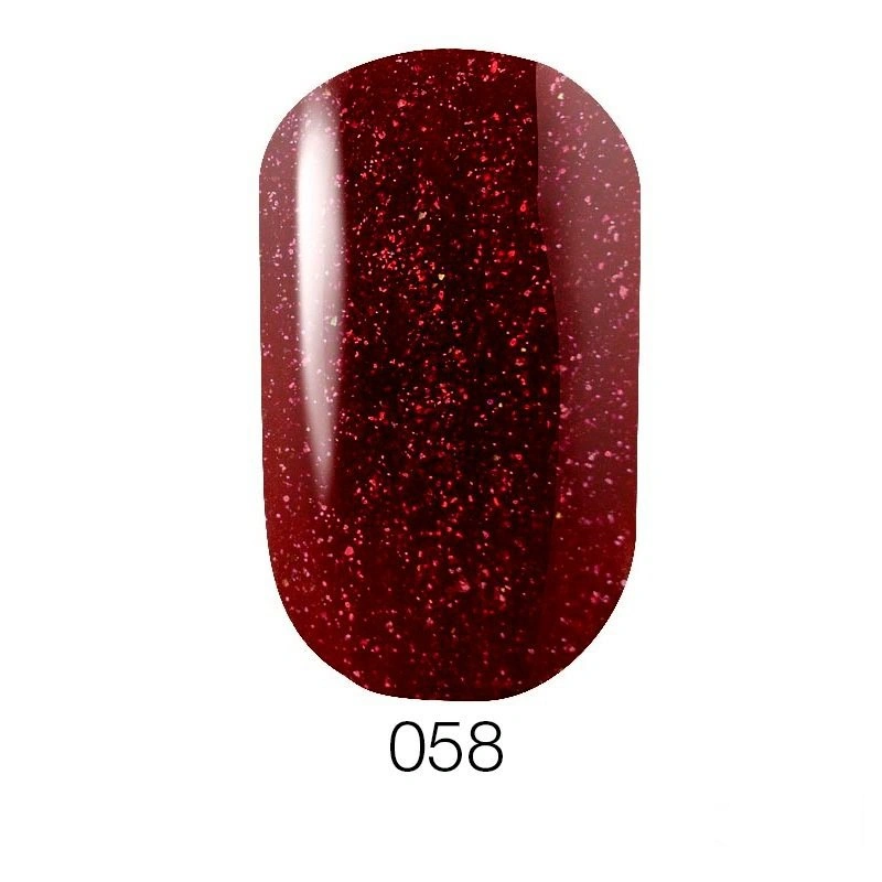 Гель-лак GO Active UV Gel Polish GO 058 стигла черешня з червоними шиммерами 5,8 мл
