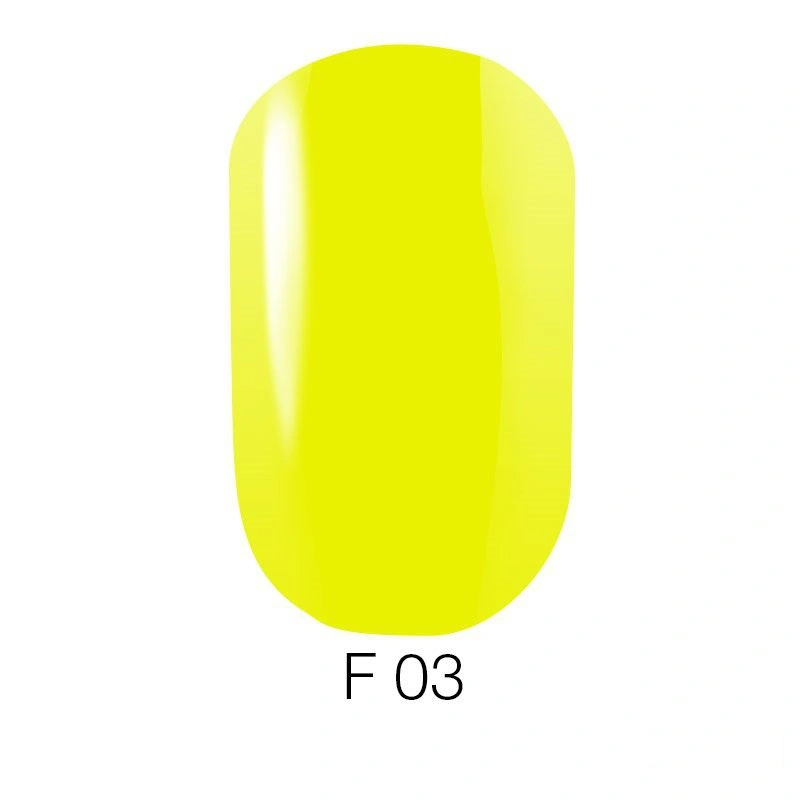 Гель-лак GO Active UV Gel Polish GO FLUO F 003 лаймово-жовтий з флуоресцентним ефектом 5,8 мл