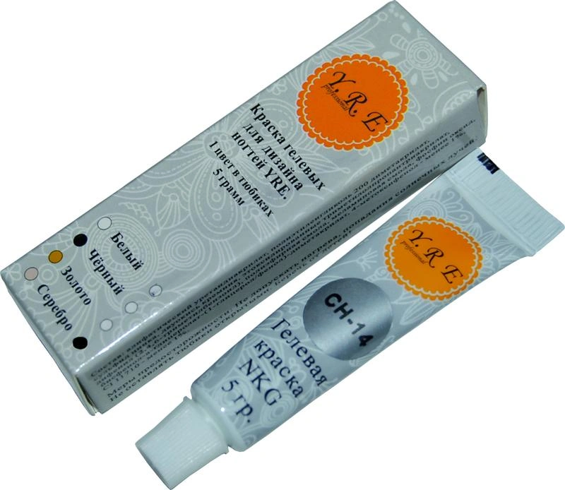 Гель-фарба YRE Gel Paint Silver срібло 5 мл