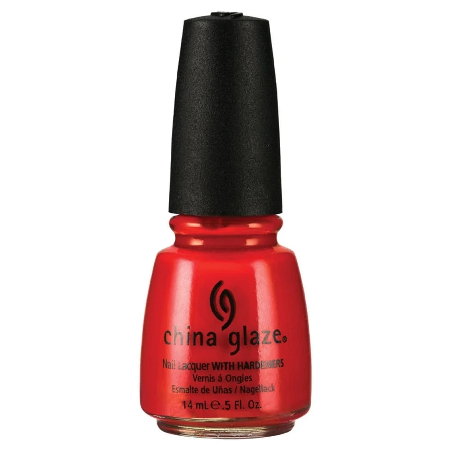 Лак China Glaze Aztec Orange червоно-червоний з помаранчевим відтінком, емаль 14 мл
