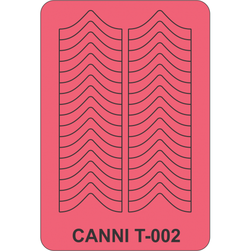 Трафарет для нігтів T-002 Canni Pattern T-002