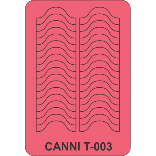 Трафарет для нігтів T-003 Canni Pattern T-003