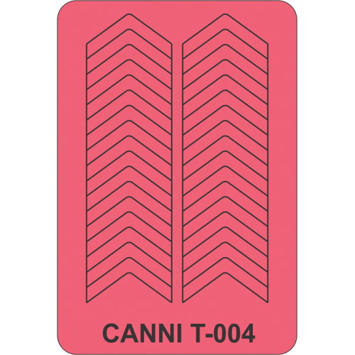 Трафарет для нігтів T-004 Canni Pattern T-004