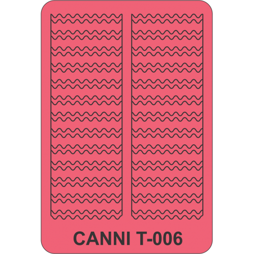 Трафарет для нігтів T-006 Canni Pattern T-006