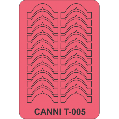 Трафарет для нігтів T-005 Canni Pattern T-005