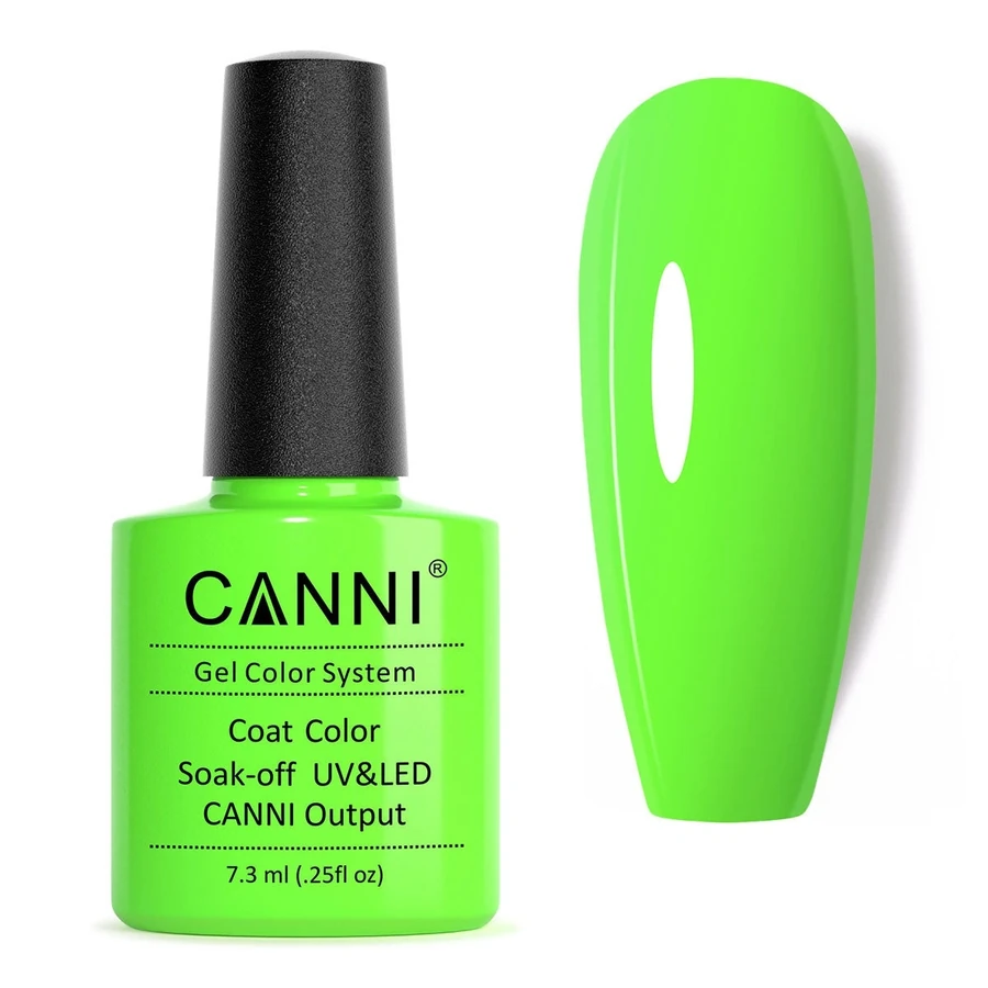 Гель-лак Canni Gel Polish №3 Neon Green неоновий салатовий 7,3 мл