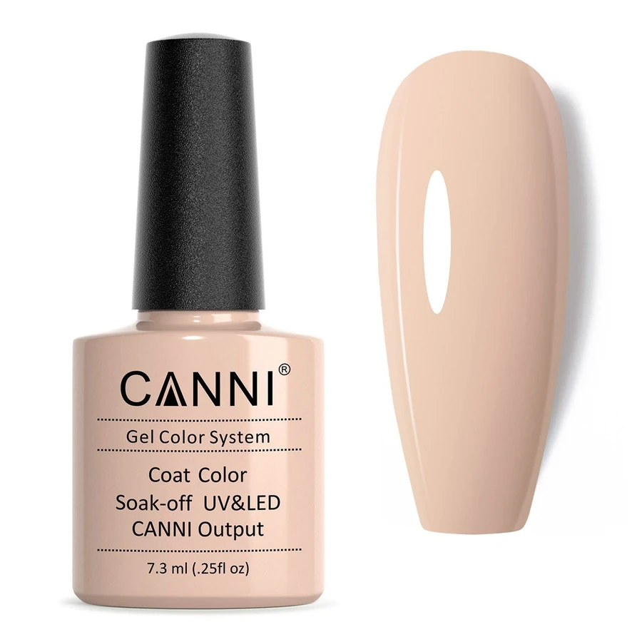 Гель-лак Canni Gel Polish №10 Grey Pink латте, емаль 7,3 мл