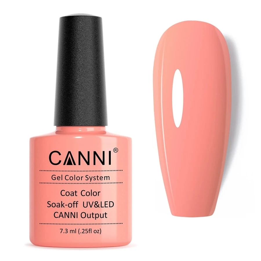 Гель-лак Canni Gel Polish №11 Solid Light Pink насичений рожевий, емаль 7,3 мл