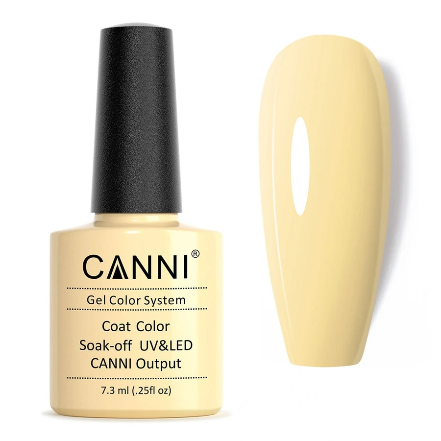Гель-лак Canni Gel Polish №17 Cream кремовий, емаль 7,3 мл