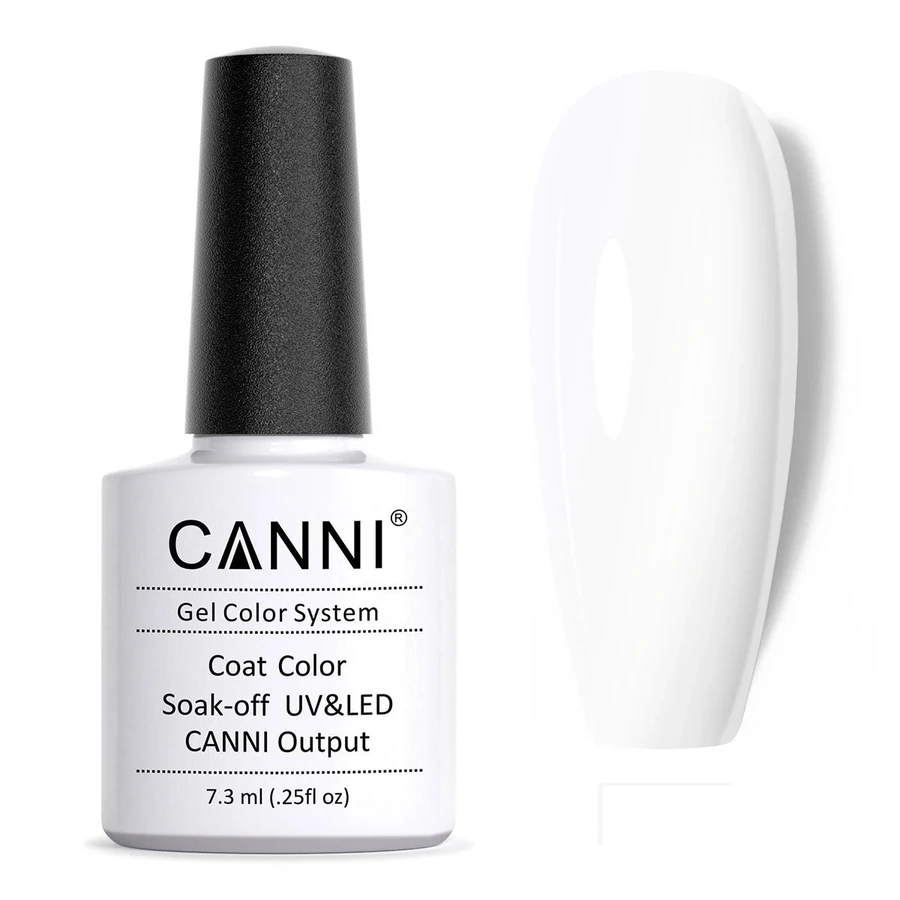 Гель-лак Canni Gel Polish №23 Pure White білий, емаль 7,3 мл