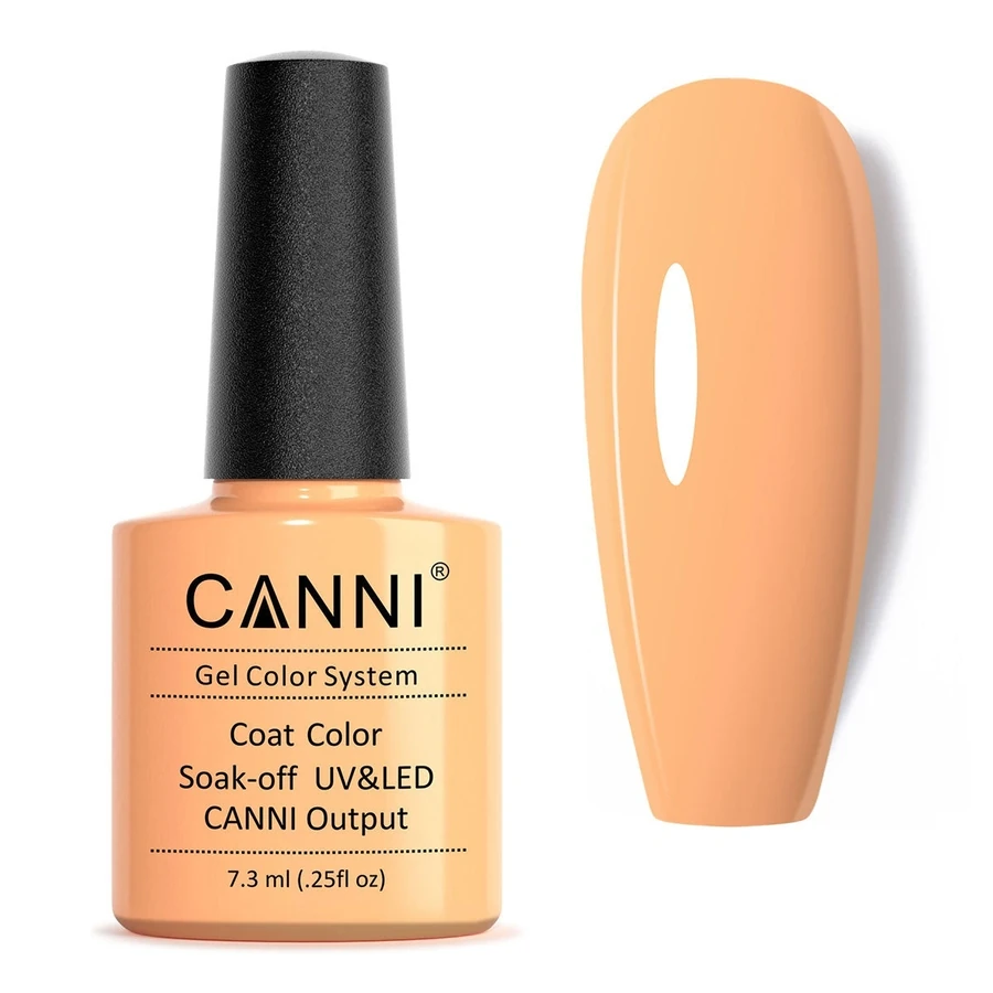 Гель-лак Canni Gel Polish №24 Orange Pink сомон, персиковий, емаль 7,3 мл