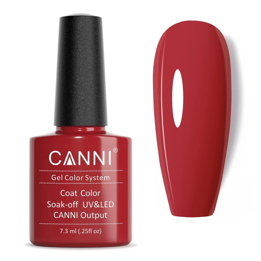 Гель-лак Canni Gel Polish №27 Dark Red темно-червоний, емаль 7,3 мл