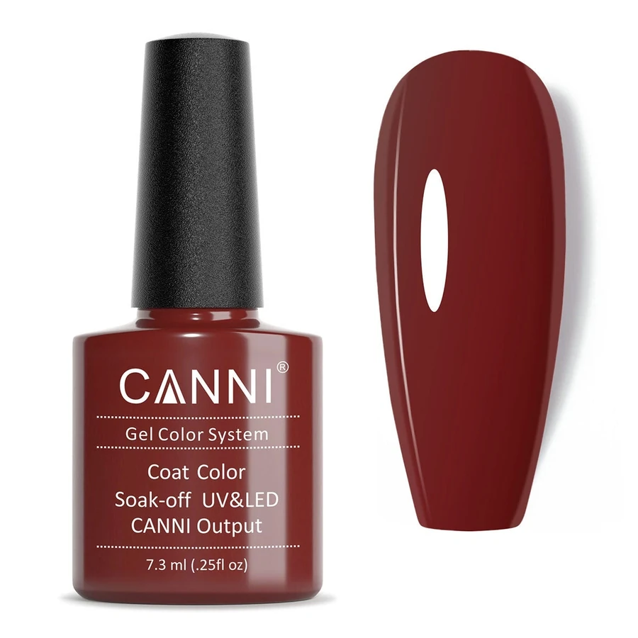 Гель-лак Canni Gel Polish №28 Rouge Red бордовий, емаль 7,3 мл