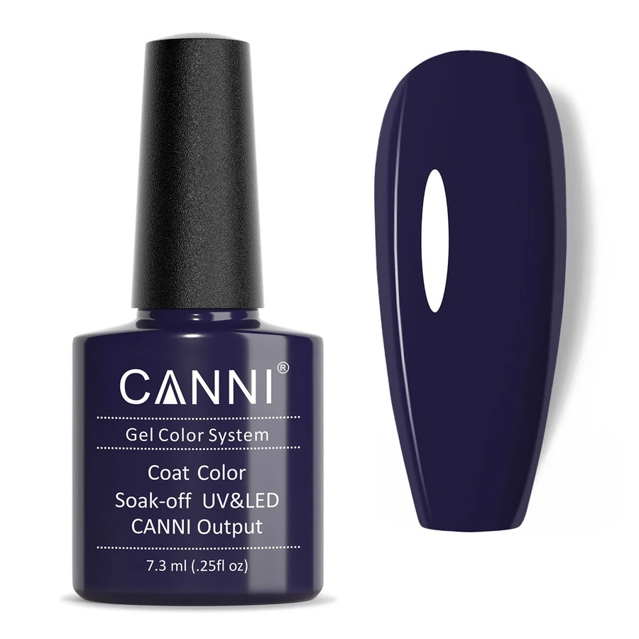Гель-лак Canni Gel Polish №30 Purple-Blue темний фіолетово-синій, емаль 7,3 мл