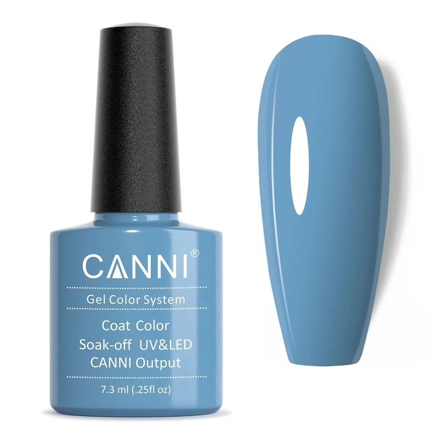 Гель-лак Canni Gel Polish №37 Grey-Blue сіро-блакитний, емаль 7,3 мл