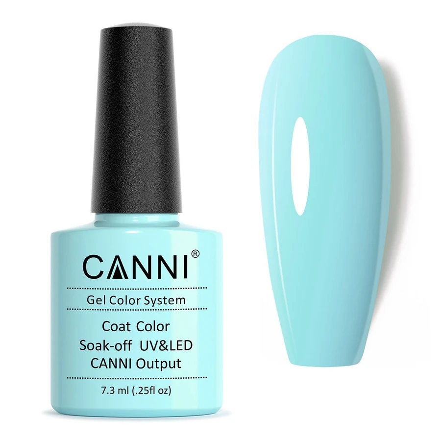 Гель-лак Canni Gel Polish №38 Light Blue-Grey світлий сіро-блакитний, емаль 7,3 мл
