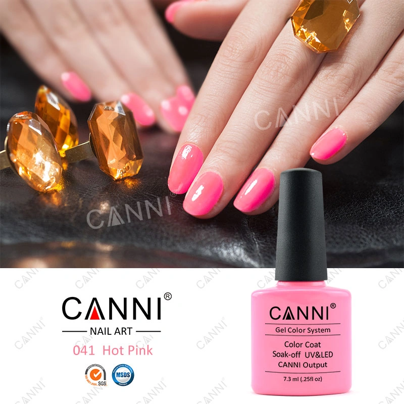 Гель-лак Canni Gel Polish №41 яскравий світло-рожевий, емаль 7,3 мл