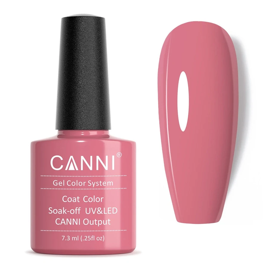 Гель-лак Canni Gel Polish №44 Pale Fuchsia лилово-рожевий, емаль 7,3 мл
