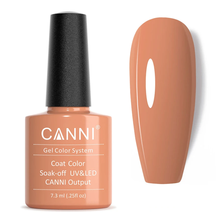 Гель-лак Canni Gel Polish №48 Soft Orange пастельний гарбузовий, емаль 7,3 мл