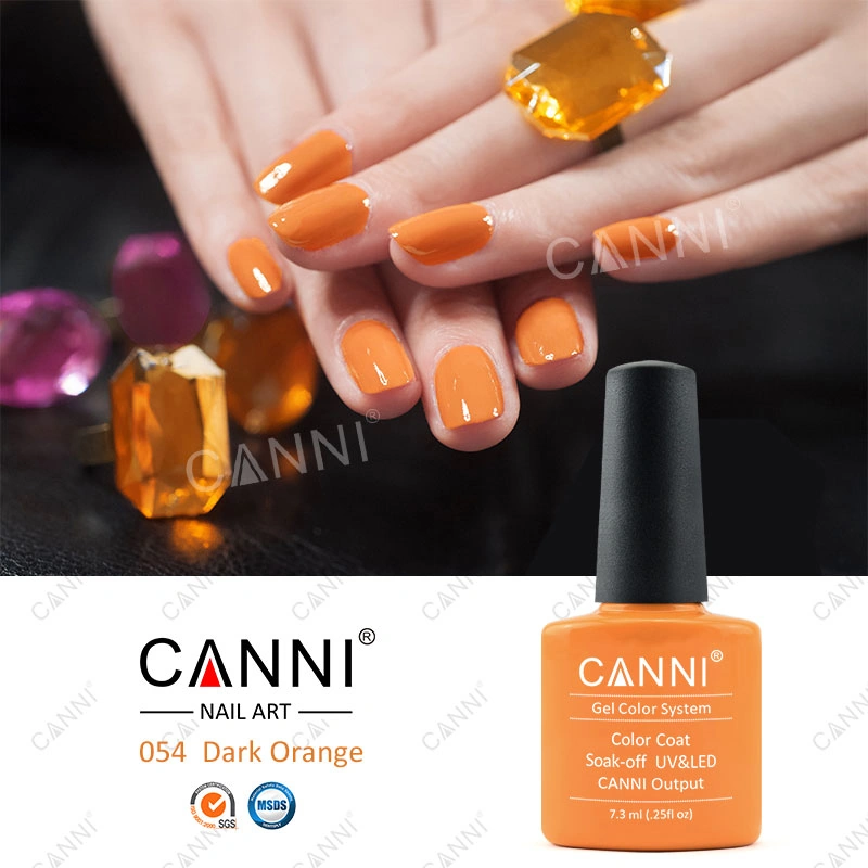 Гель-лак Canni Gel Polish №54 гарбузовий оранжевий, емаль 7,3 мл