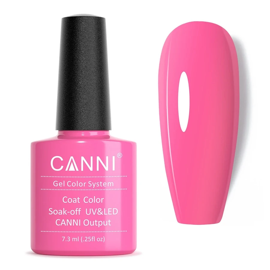 Гель-лак Canni Gel Polish №59 Bright Pink яскраво-рожевий, емаль 7,3 мл