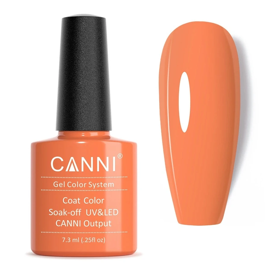 Гель-лак Canni Gel Polish №61 Coral персиково-кораловий, емаль 7,3 мл