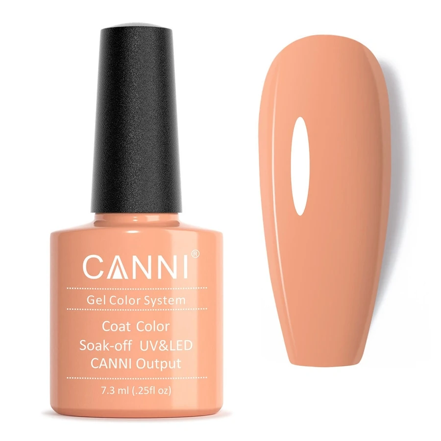 Гель-лак Canni Gel Polish №62 Natural Colour персиково-бежевий, емаль 7,3 мл