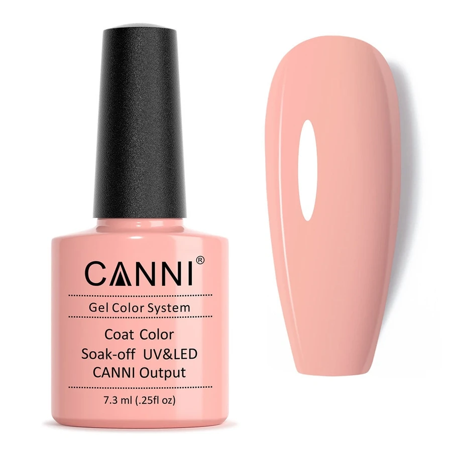 Гель-лак Canni Gel Polish №65 Pale Pink блідо-рожевий, емаль 7,3 мл