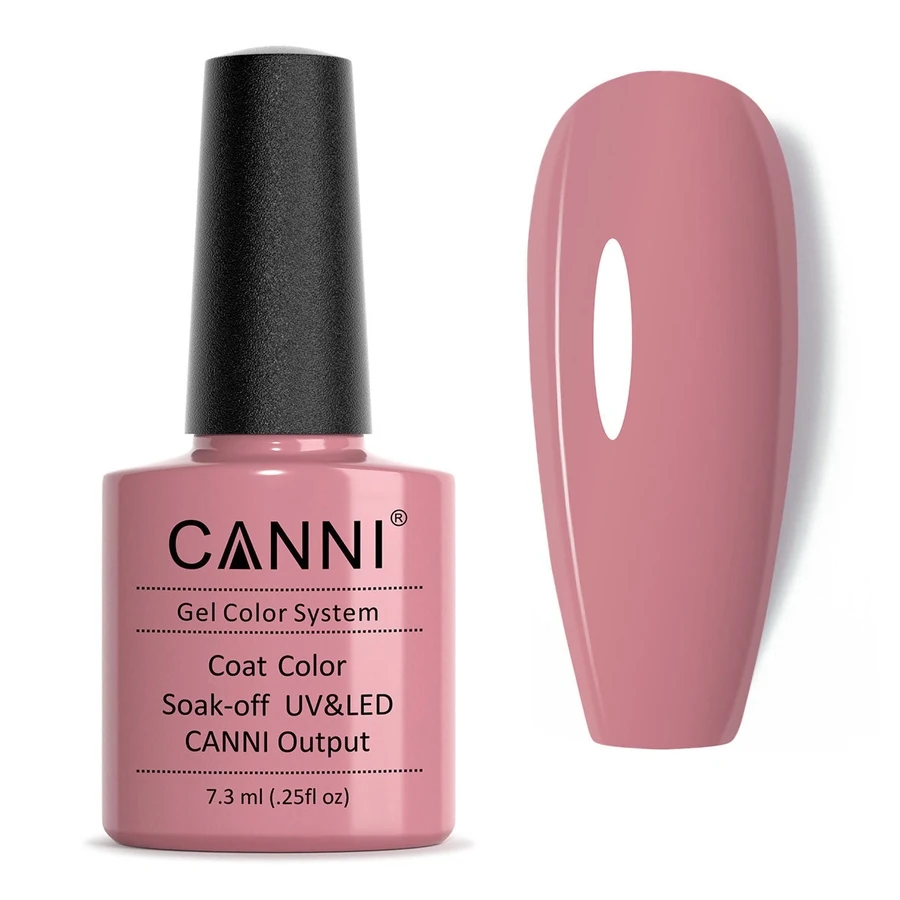 Гель-лак Canni Gel Polish №66 Grey Fuchsia блідий лілово-бузковий, емаль 7,3 мл