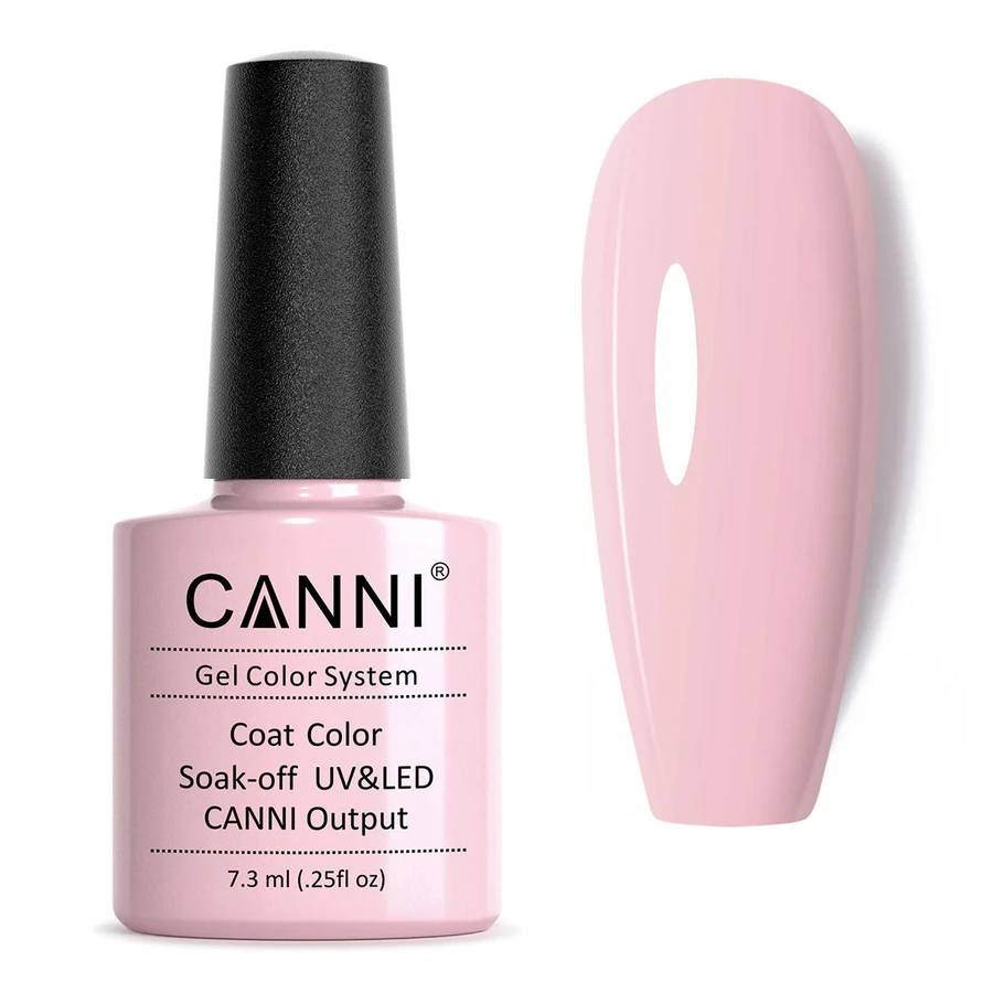 Гель-лак Canni Gel Polish №68 Romantic Pink ніжний блідо-бузковий, емаль 7,3 мл
