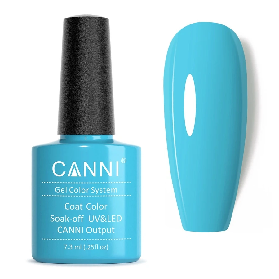 Гель-лак Canni Gel Polish №74 Fresh Blue небесно-блакитний, емаль 7,3 мл