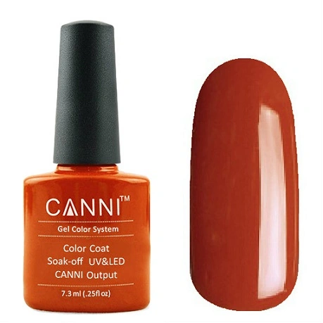Гель-лак Canni Gel Polish №93 темний цегляно-червоний, емаль 7,3 мл