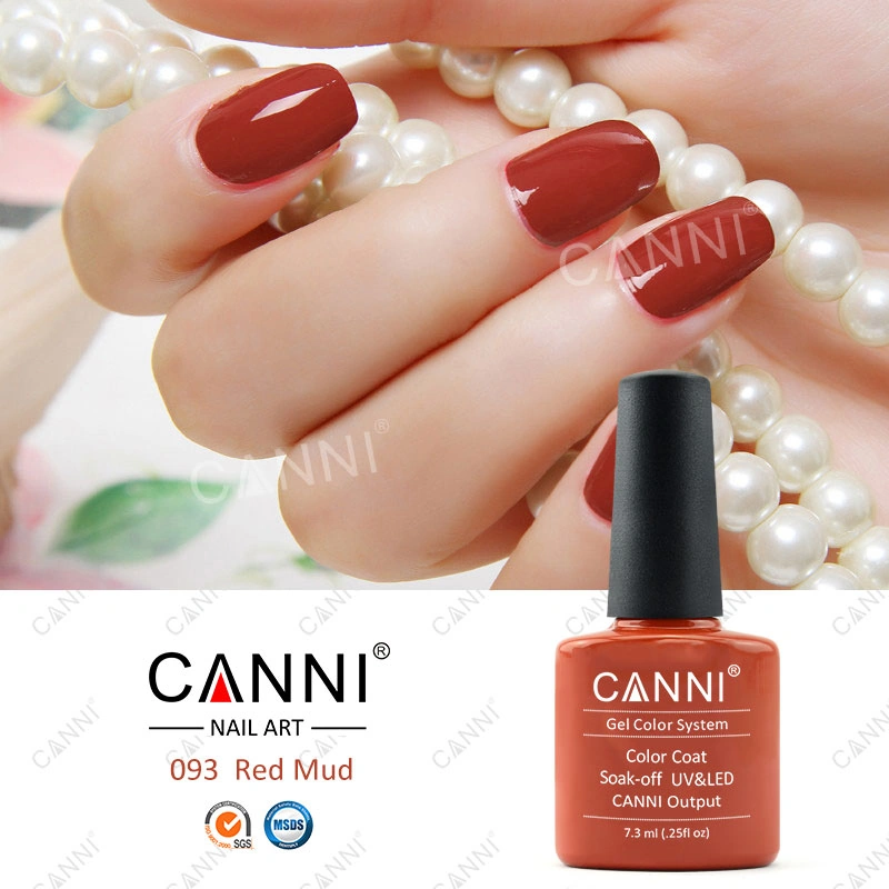 Гель-лак Canni Gel Polish №93 темний цегляно-червоний, емаль 7,3 мл