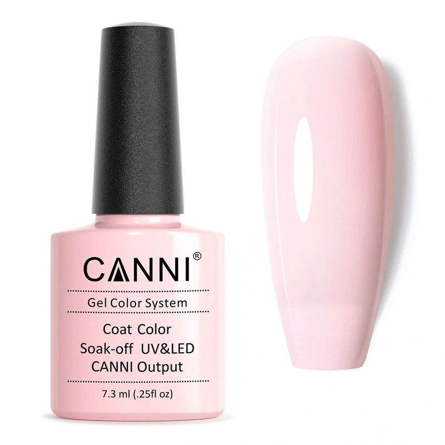 Гель-лак Canni Gel Polish №96 Jelly Pink блідо-рожевий для френча, емаль 7,3 мл