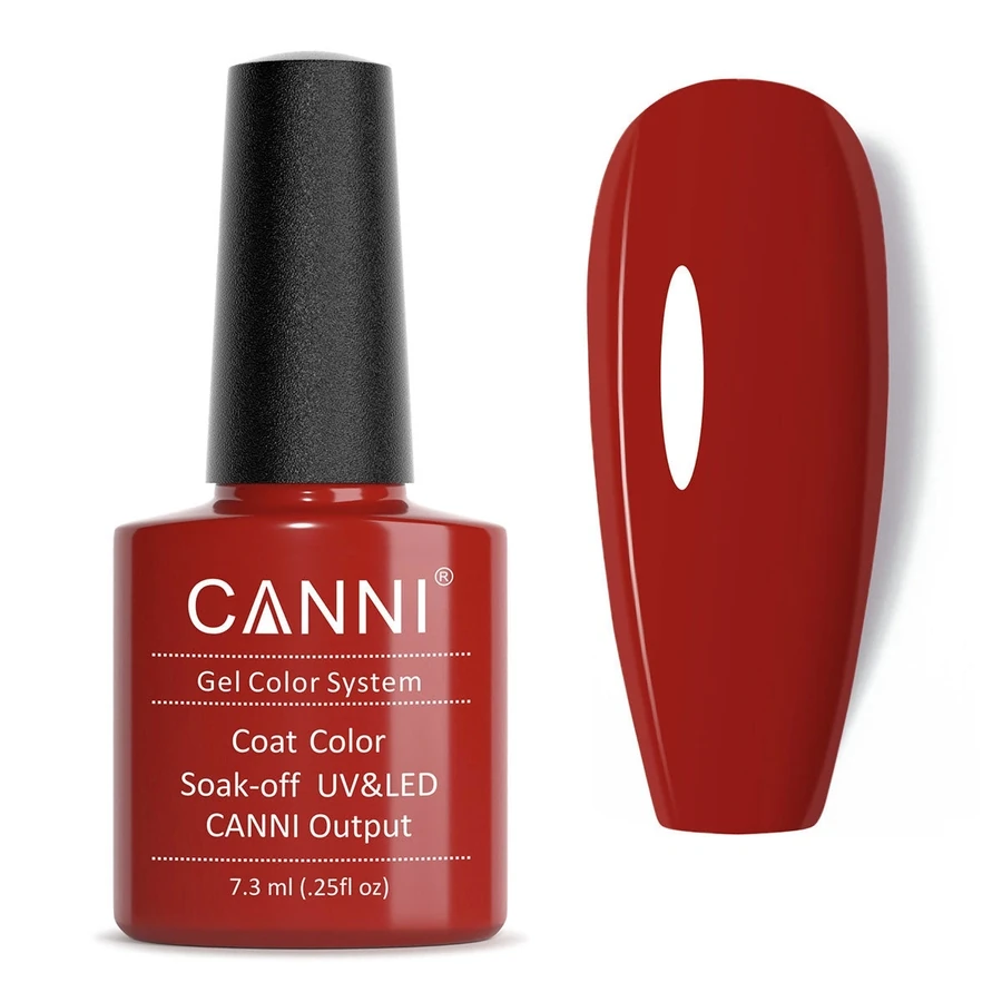 Гель-лак Canni Gel Polish №104 Rust Red рубіновий, емаль 7,3 мл