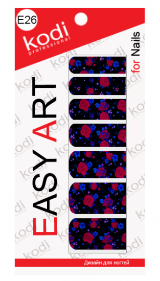 Наклейки для дизайну нігтів Kodi Easy Art E26