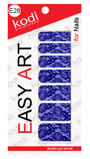Наклейки для дизайну нігтів Kodi Easy Art E28
