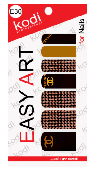 Наклейки для дизайну нігтів Kodi Easy Art E30