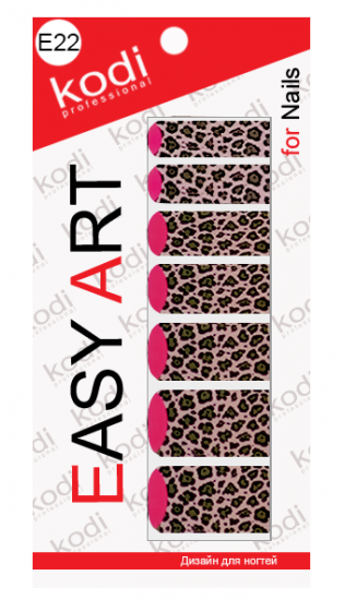 Наклейки для дизайну нігтів Kodi Easy Art E22