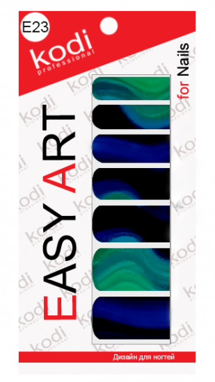 Наклейки для дизайну нігтів Kodi Easy Art E23