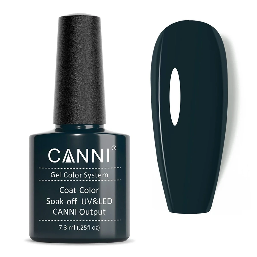 Гель-лак Canni Gel Polish №126 Dark Green Blue берлінська блакить, емаль 7,3 мл